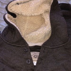 Ugg hoody with fluffy hood